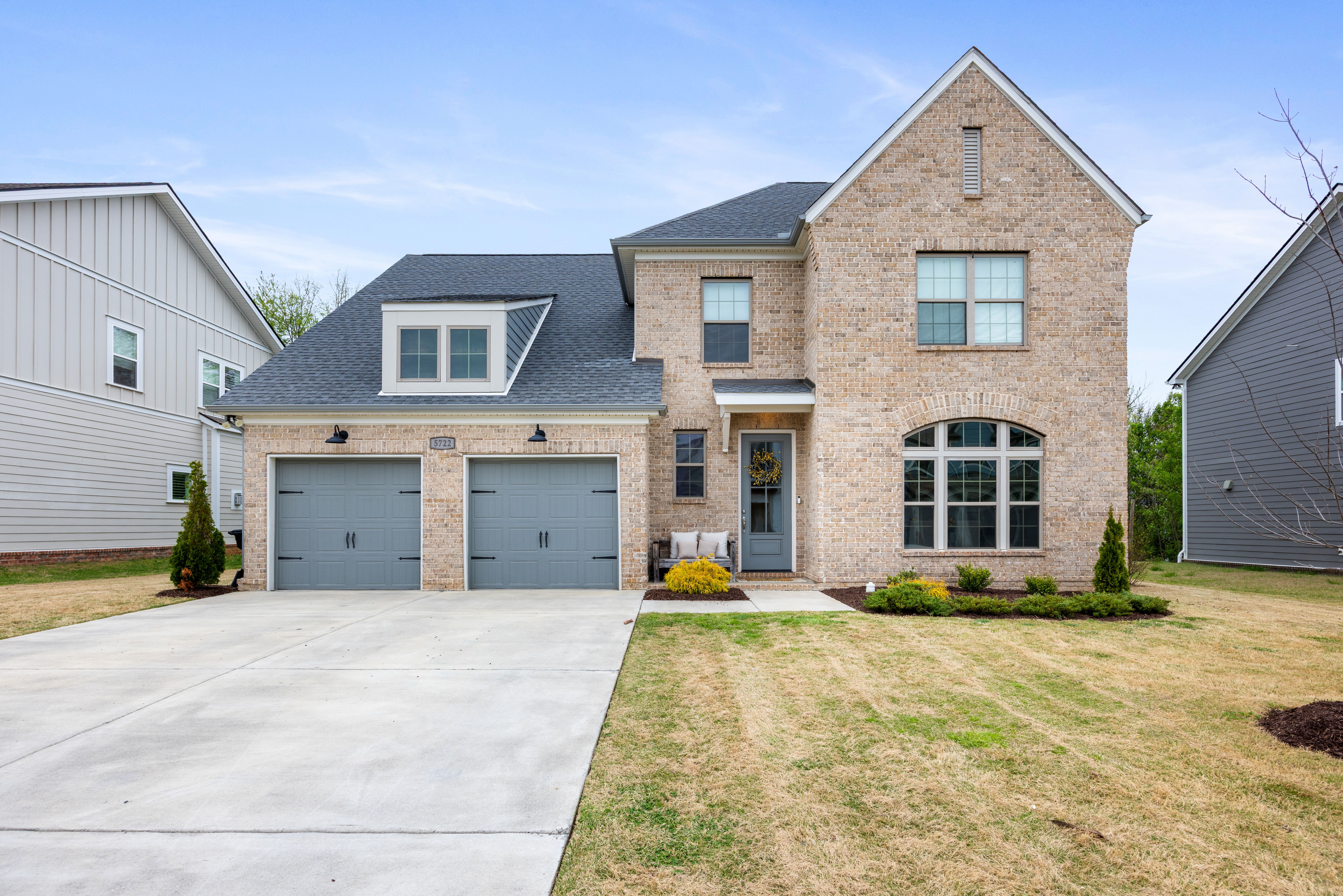 Brick home exterior